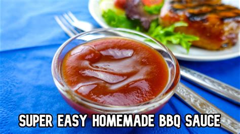 Super Easy Homemade Bbq Sauce 3 Ingredients And Done In 10 Mins Youtube