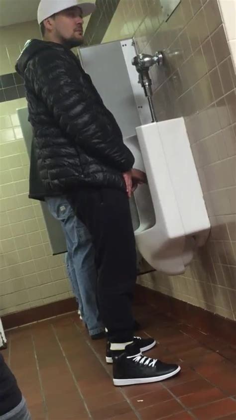 Big Cock At Urinal