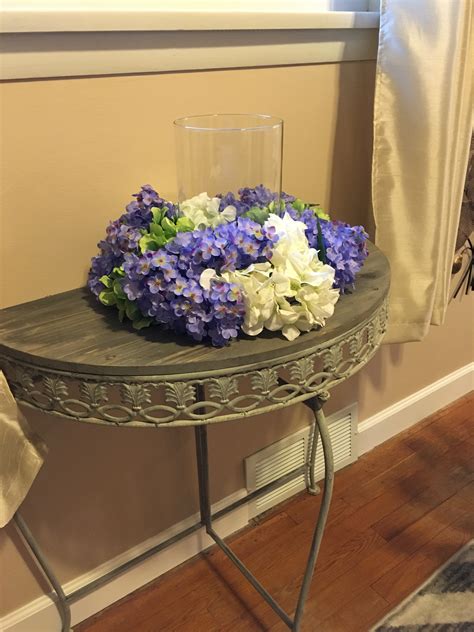 Floral Centerpiece Hydrangeas And Lilacs Centerpiece Spring