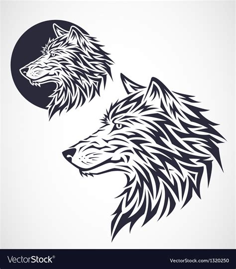 Wolf Emblem Royalty Free Vector Image Vectorstock