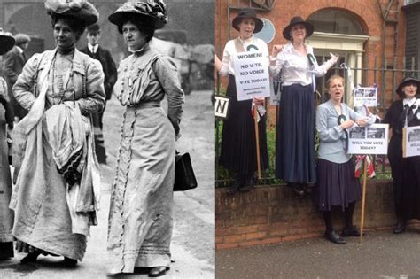 Votes For Women Suffragettes Chain Themselves To Pankhurst Centre