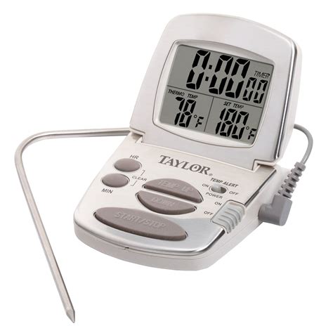 Taylor New Digital Cooking Thermometer Probe Kitchen Timer Easy To Read