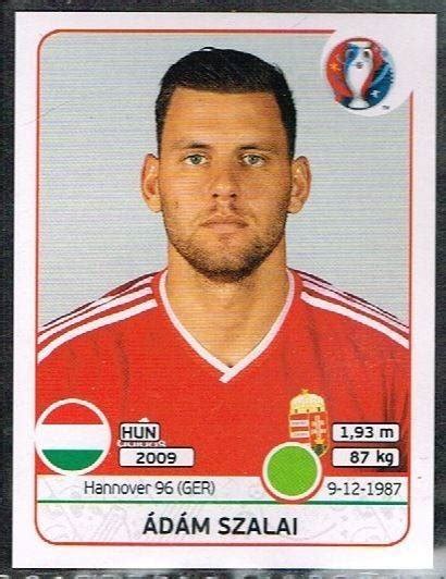 750 k €* dec 9, 1987 in budapest.facts and data. Adam Szalai - Hungary - Euro 2016 France sticker 680
