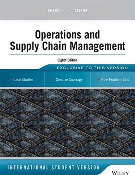 Operations And Supply Chain Management Shesha Books