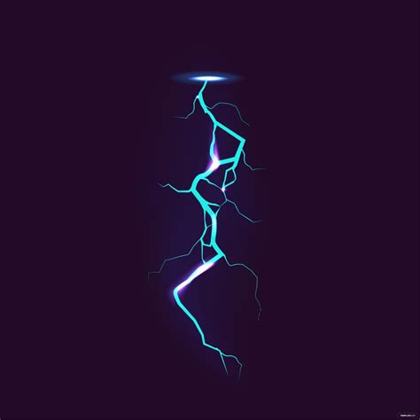 Realistic Lightning Vector In Illustrator Eps  Png Svg