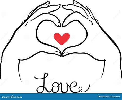 Hands Making A Heart Gesture Stock Vector Illustration Of Romantic