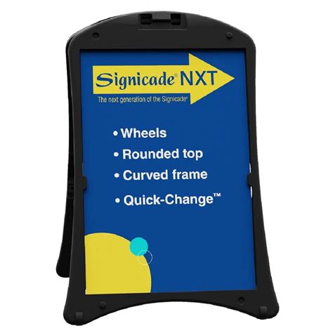 Signicade Nxt Sign Stand With Wheels Add A Sign Traffic Safety Zone