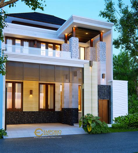 Lebar 10 m, 1 lantai, 2 km. 10 Desain Rumah 2 Dan 3 Lantai Terbaik Style Villa Bali ...