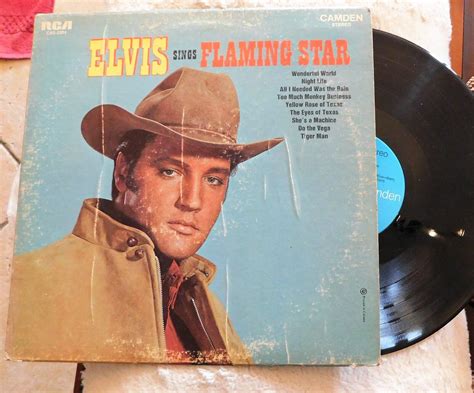 Elvis Presley Sings Flaming Star Lp Rca Camden Cas 2304 1969 Blue Label