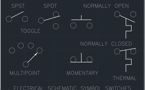 Switch Symbol Cad Block And Typical Drawing