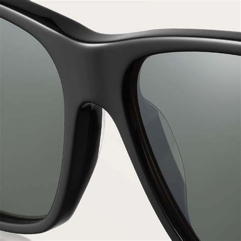 Cresw00397 Première De Cartier Sunglasses Black Composite Smooth Platinum Finish Metal