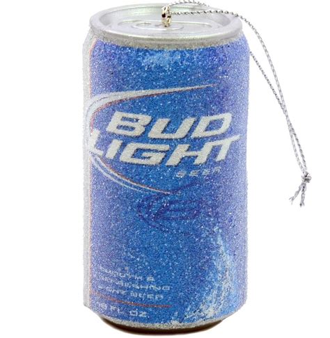 Budweiser Bud Light Beer Can Christmas Ornament