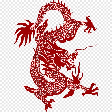 Red Dragon Illustration Chinese Dragon Pattern Dragon Dragon