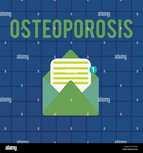 Signo De Texto Mostrando La Osteoporosis Foto Conceptual Condición