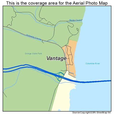 Aerial Photography Map Of Vantage Wa Washington