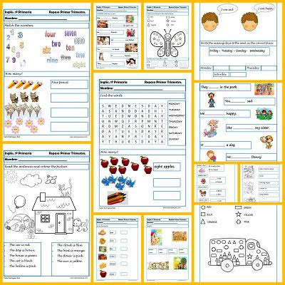 Fichas para niños con laberintos para imprimir. Evaluaciones de inglés para 1º de primaria | Más recursos ...