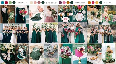 ️ 16 Dark Green And Emerald Wedding Color Palette Ideas 2023 Colors For