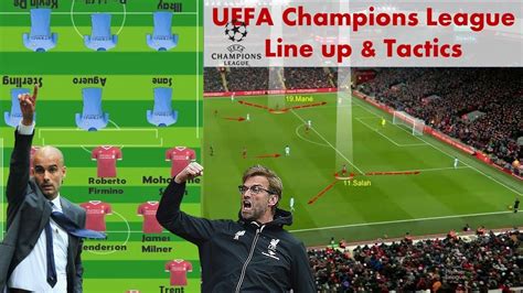Manchester City Vs Liverpool Champions League Quarter Final Line Up And Tactics Liverpool Vs Man