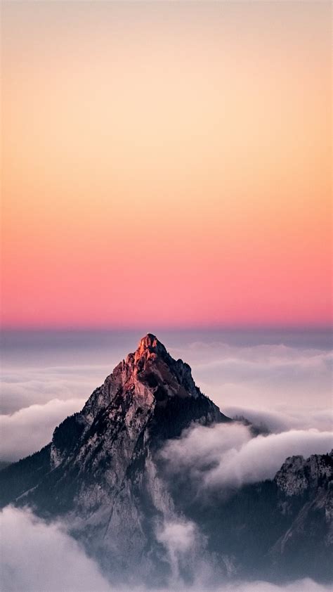 Beautiful Mountain Sunset Sky Iphone Wallpaper