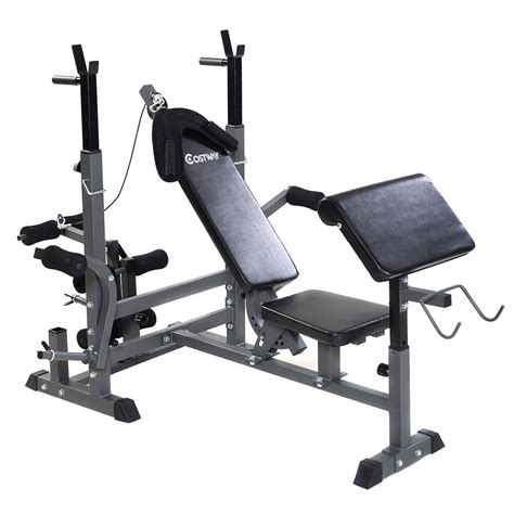 Costway Adjustable Weight Lifting Flat Incline Bench