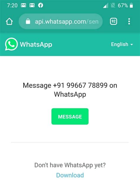 How To Send Whatsapp Message Without Saving Number