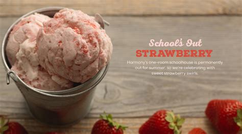 Its National Strawberry Ice Cream Day Harmony Valley Creamery