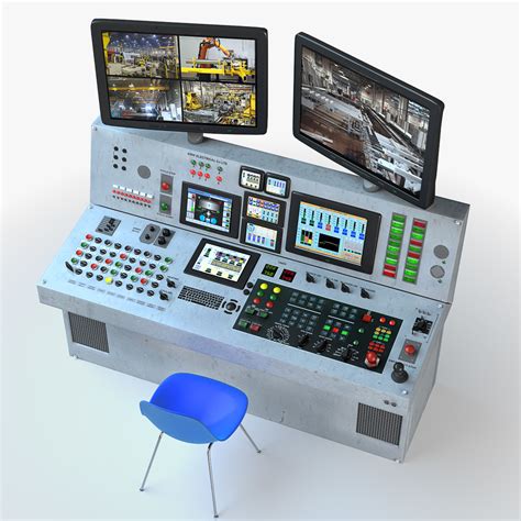 Control Panel Desk 3d Model