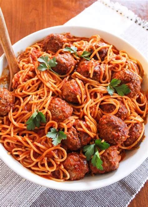 For an easy weeknight supper, toss italian sausage and peppers in the slow cooker and come home to dinner. Spaghetti and Meatballs Recipe - Maral in the Kitchen ...