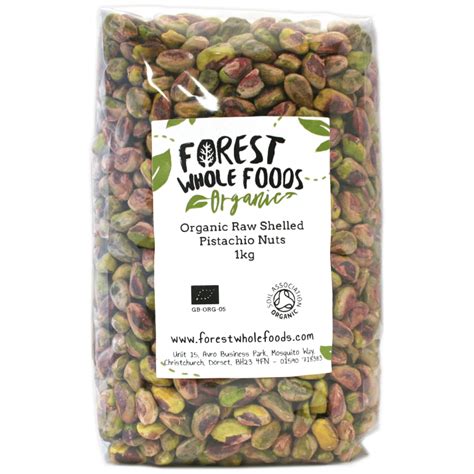 Organic Raw Pistachio Nuts Shelled Forest Whole Foods