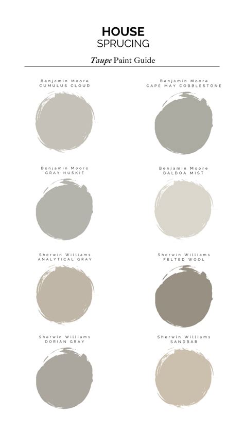 Our Favorite Taupe Paint Colors House Sprucing Taupe Paint Colors