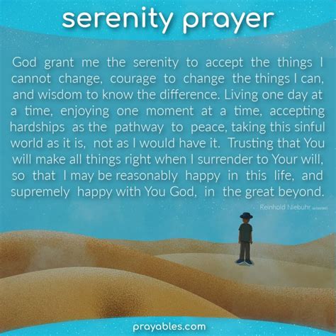 Prayer Serenity Prayables