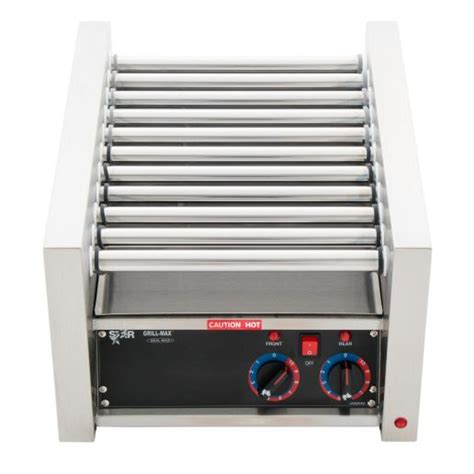 Star 20c Grill Max 20 Hot Dog Electric Slanted Roller Grill With Chrome