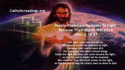 Bible Verse Of The Day For April 19 2023 People Preferred Darkness To