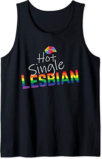 Hot Single Lesbian Lgbt Gay Pride Rainbow Tank Top Clothing