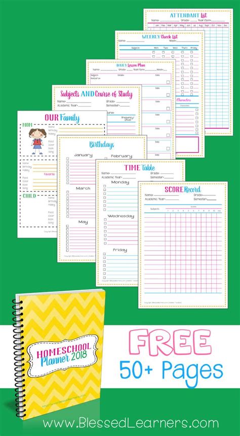 For this very reason, we've created a handy homeschool organization tool to help you throughout 2021 and into 2022. Free Homeschool Planner 2018 | Homeschool lesson planner ...