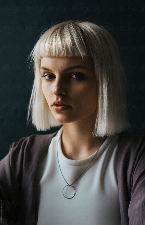 Beautiful Blonde Model Portrait By Stocksy Contributor Audshule Stocksy