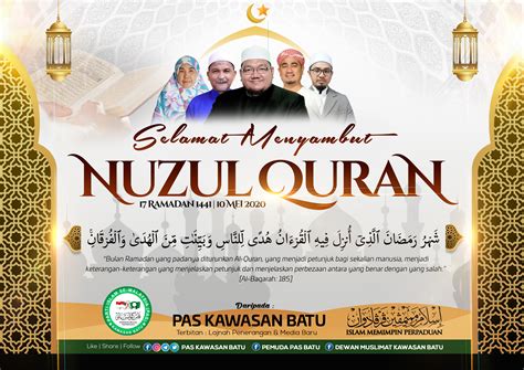 It's already half a month of ramadan too. Salam Nuzul Quran 1441 - Berita Parti Islam Se Malaysia (PAS)