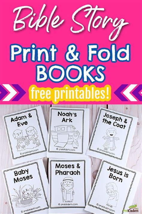 Bible Story Print And Fold Books For Pre K And Preschool Kids Preschool