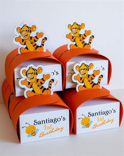 Winnie The Pooh Inspired Favor Boxes Etsy