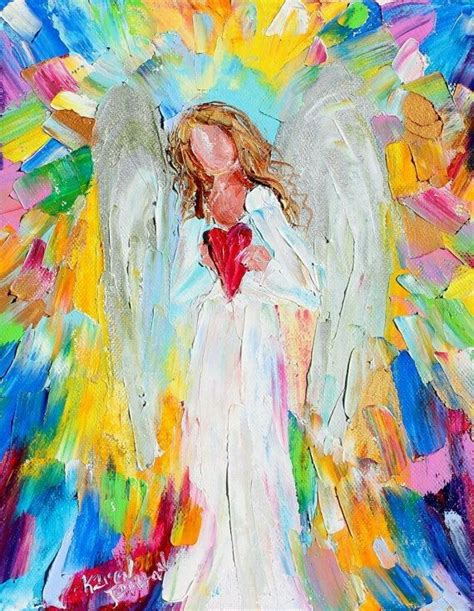 Angel In Abstract Angel Painting Angel Art Canvas Painting