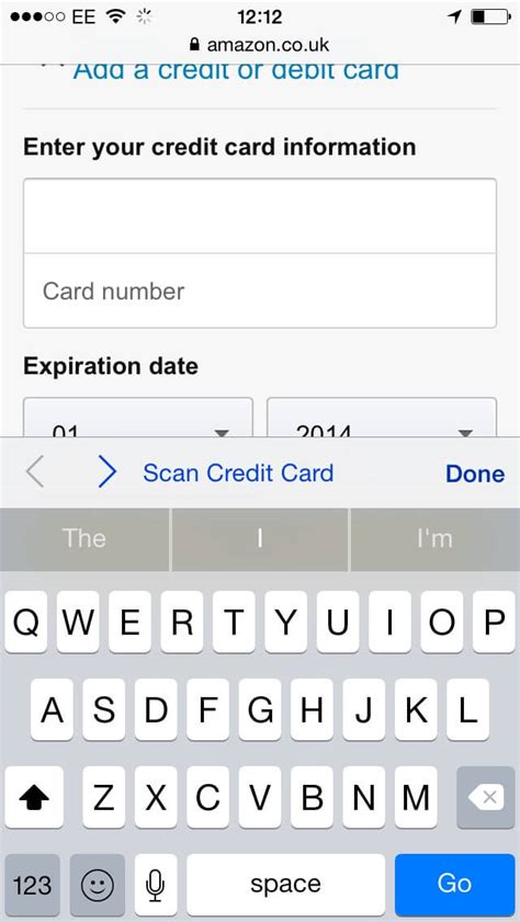 Sony cybershot, canon eos & more. Safari gets credit card camera scan in iOS 8 - TapSmart