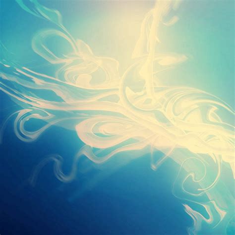 Download Blue Smoke Paint Art Wallpaper