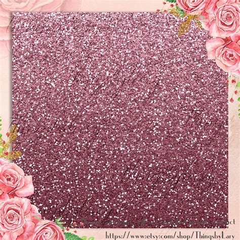 42 Rose Gold Glitter Papers 12 Inch 300 Dpi Planner Paper Etsy