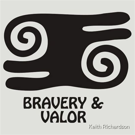 T Shirt Adinkra Symbol Bravery And Valor T Shirts And Hoodies By Keith