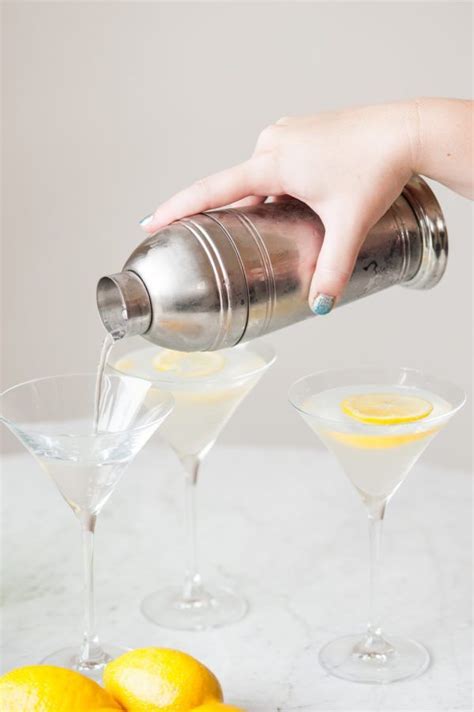 Classic Vodka Martini With A Twist 4 Ounces Vodka 1 Ounce Dry Vermouth Lemon For Garnish Fill