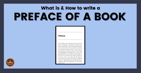 How To Write The Preface Of A Book Examples Distinguishing Between
