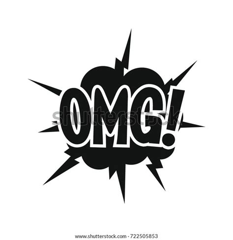 Comic Speech Bubble Expression Text Omg Stock Vector Royalty Free