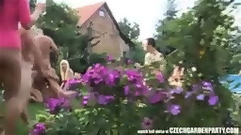 Czechgardenparty Amateur Massive Open Air Orgy