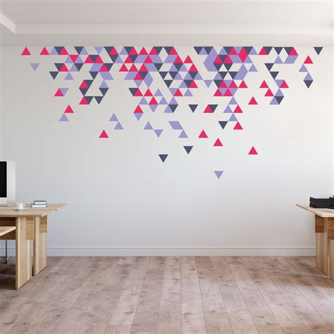 Geometric Abstract Triangle Wall Stickers Wallboss Wall Stickers