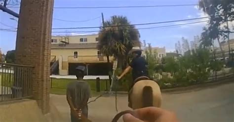 Galveston Police Leash Officer Bodycam Video Shows Texas Cops Lead Handcuffed Donald Neely By A